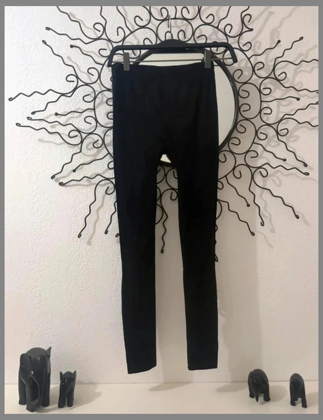 Legging Style Rock Noir Effet Lacéré & Déchiré Taille Unique – photo 3
